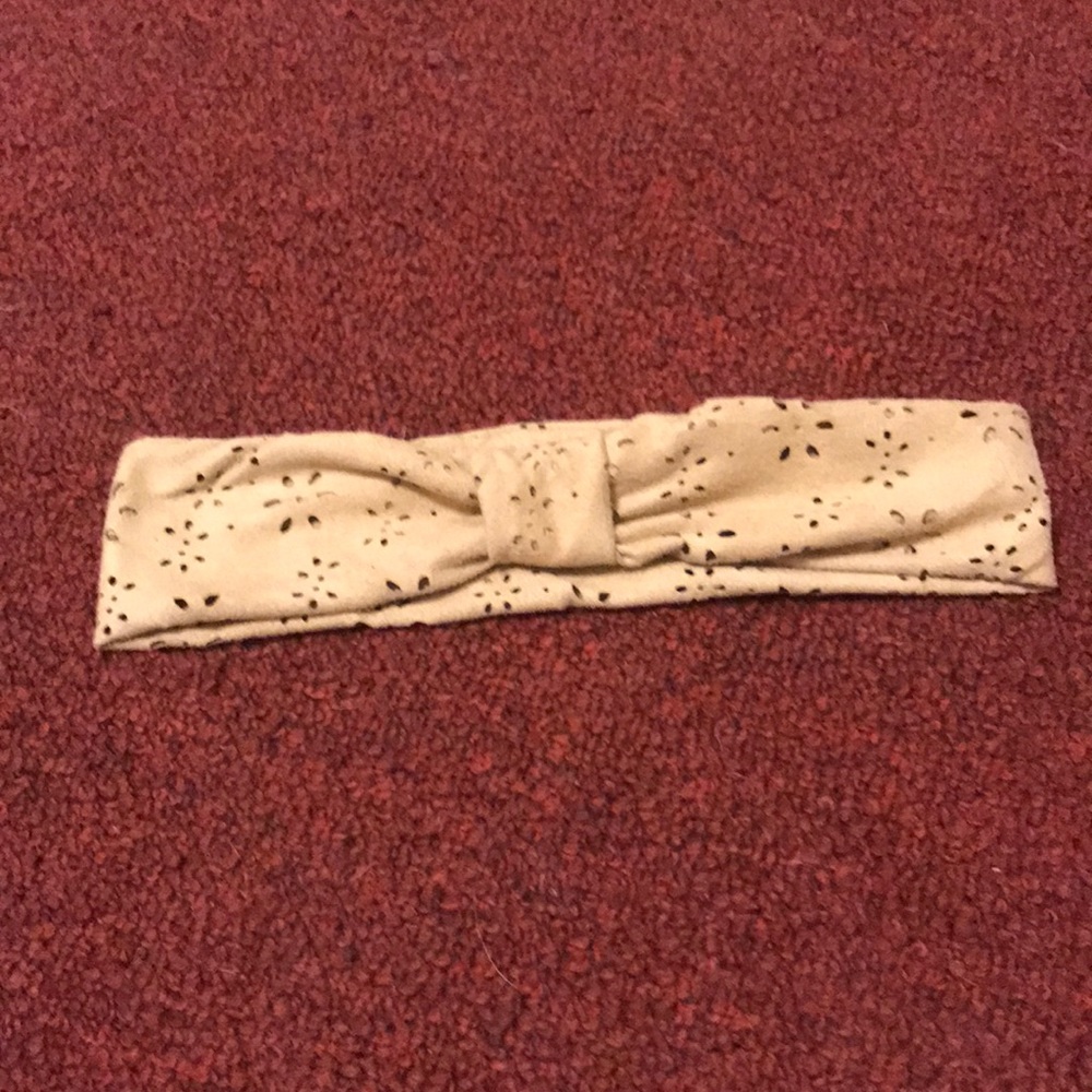Faux leather head band